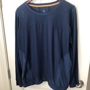 Champion Activewear Long Sleeve Shirt, Navy Blue. Size XL.